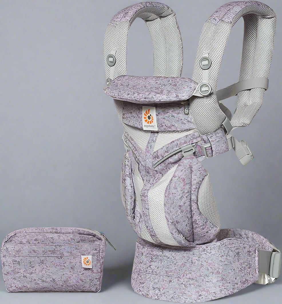 Porte Bebe - BreathBabyBag™ - Mauve Lavande - Temple bébé