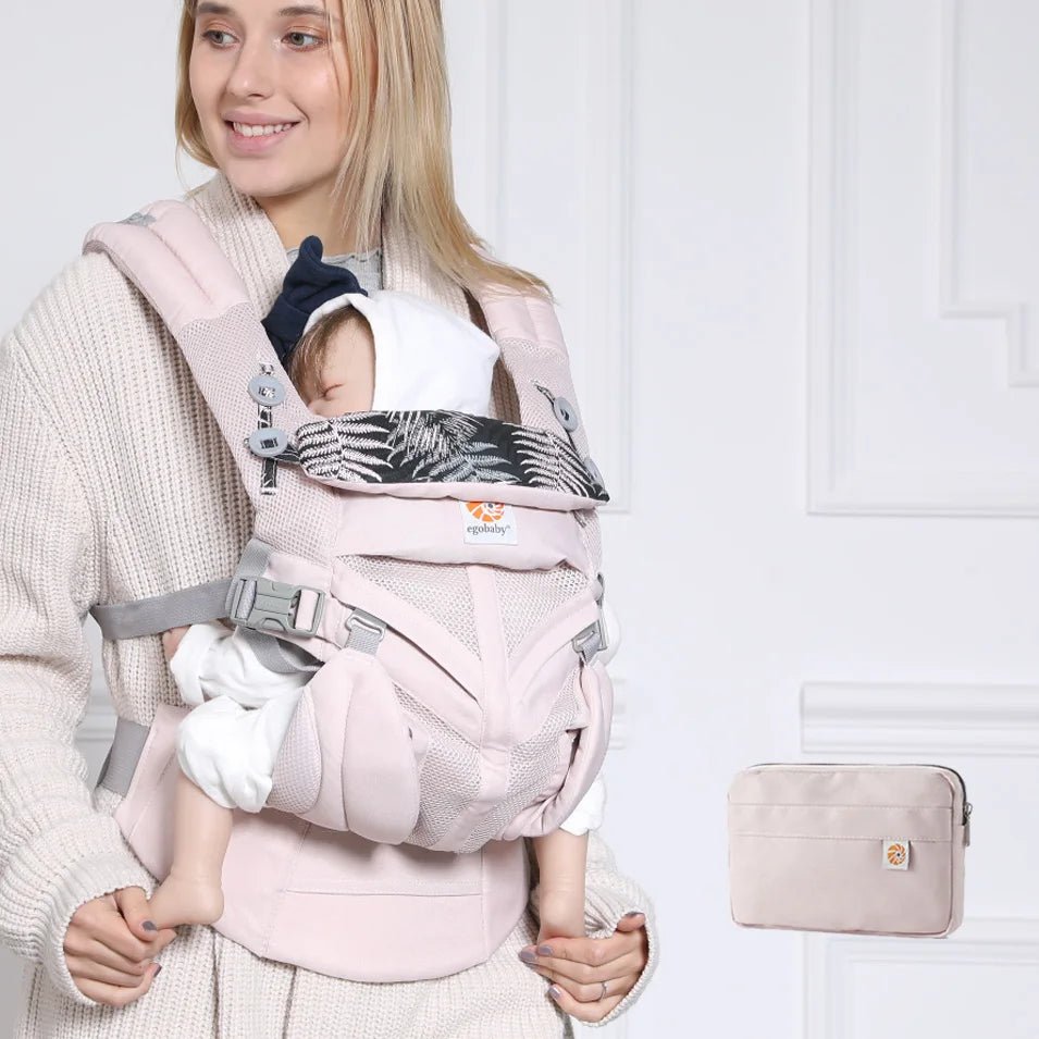 Porte Bebe - BreathBabyBag™ - Rose Maille - Temple bébé