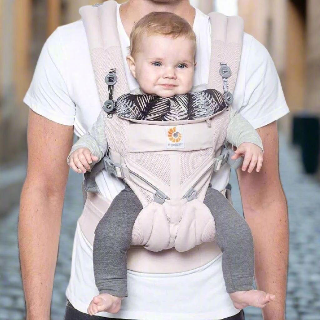 Porte Bebe - BreathBabyBag™ - Rose Maille - Temple bébé