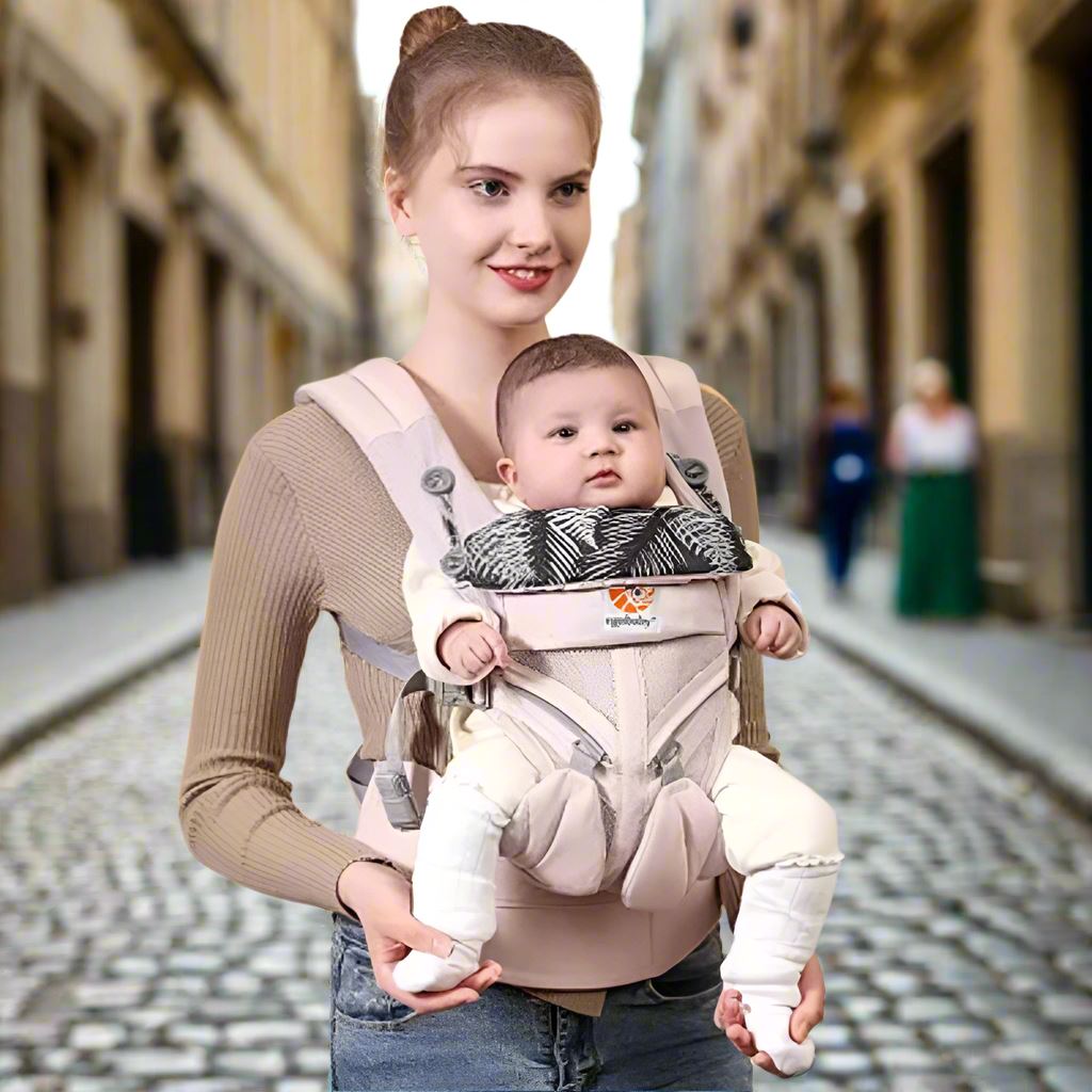 Porte Bebe - BreathBabyBag™ - Rose Maille - Temple bébé
