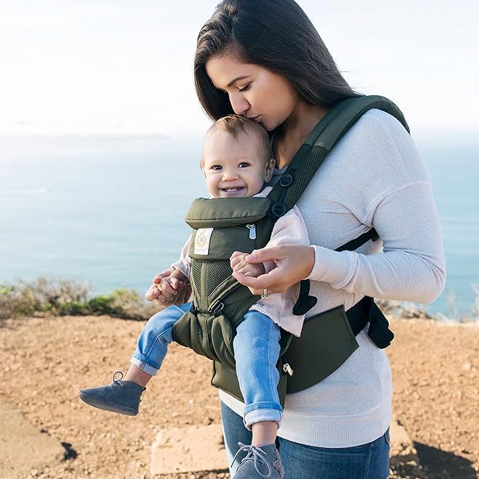 Porte Bebe - BreathBabyBag™ - Vert Olive - Temple bébé
