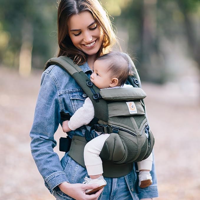 Porte Bebe - BreathBabyBag™ - Vert Olive - Temple bébé