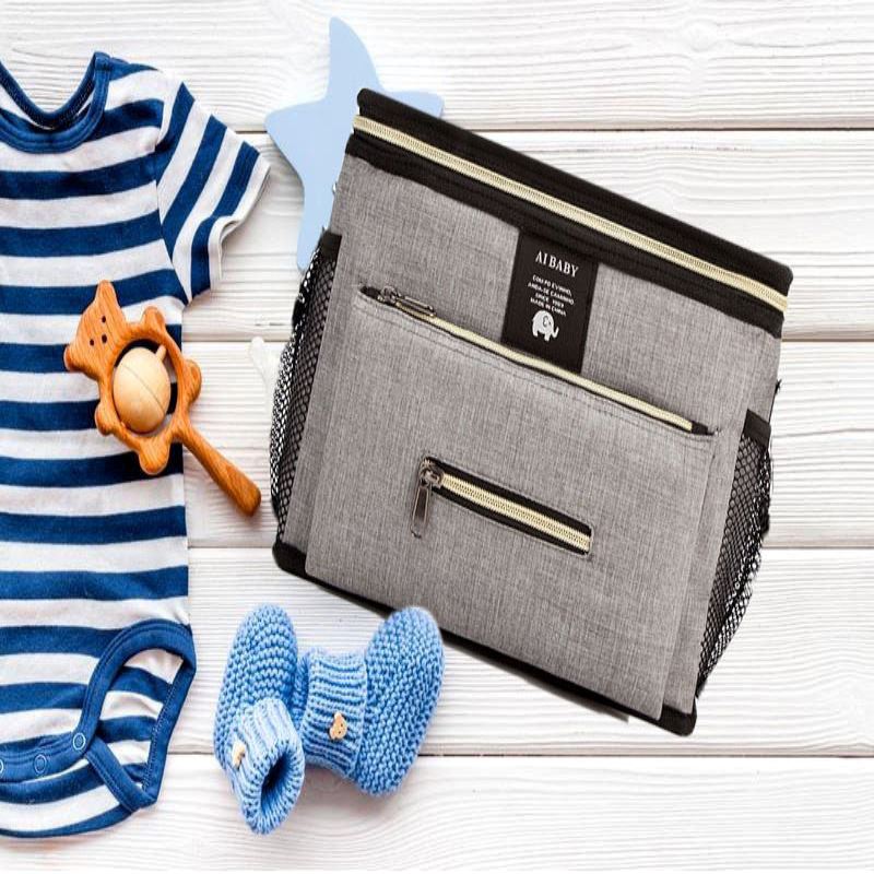 Sac à Langer à Dos - BabyTravel™ - Gris - Temple bébé