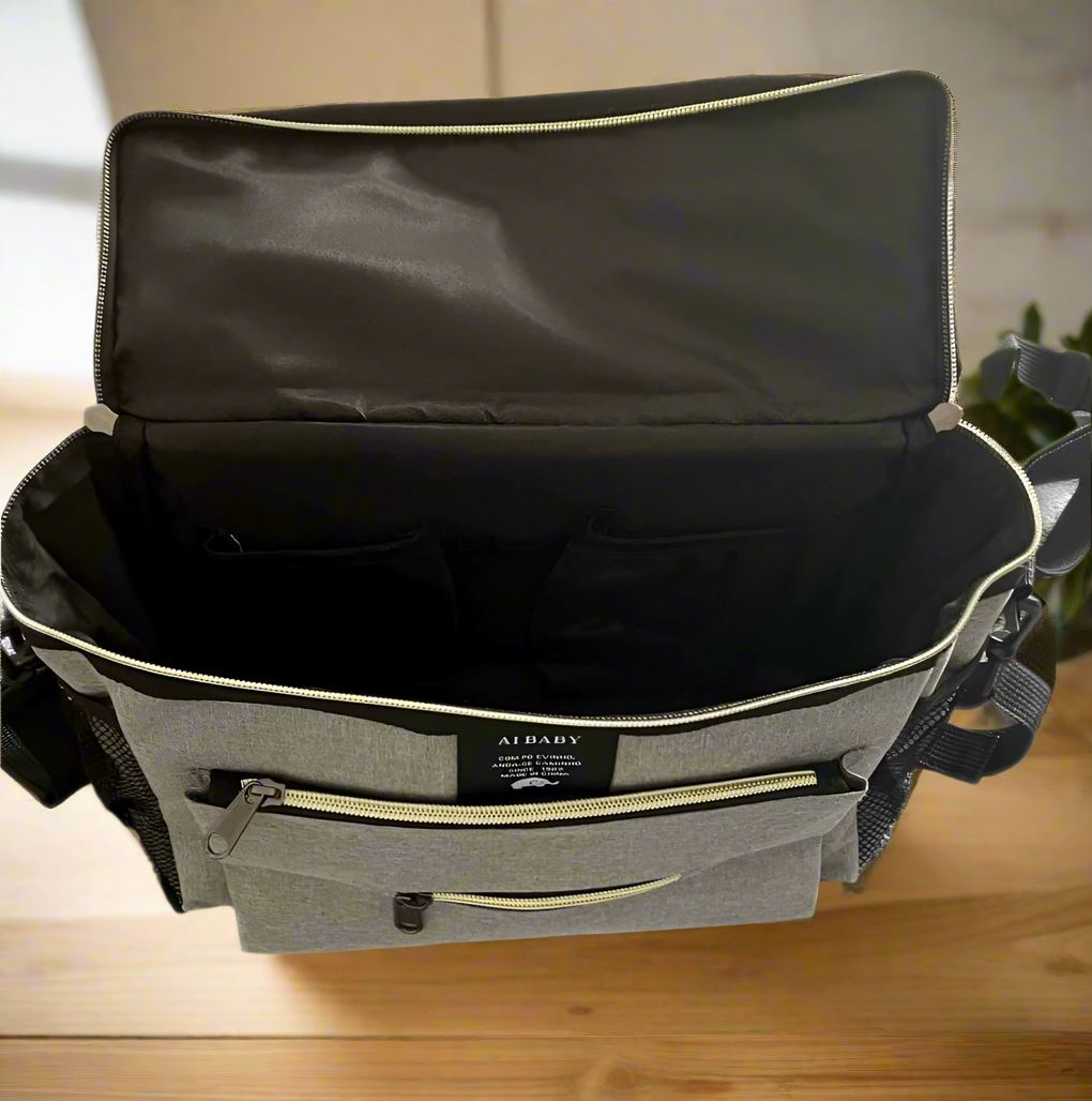 Sac à Langer à Dos - BabyTravel™ - Gris - Temple bébé