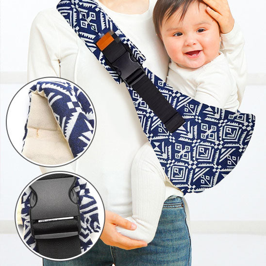 echarpe de portage avec bebe qui sourit