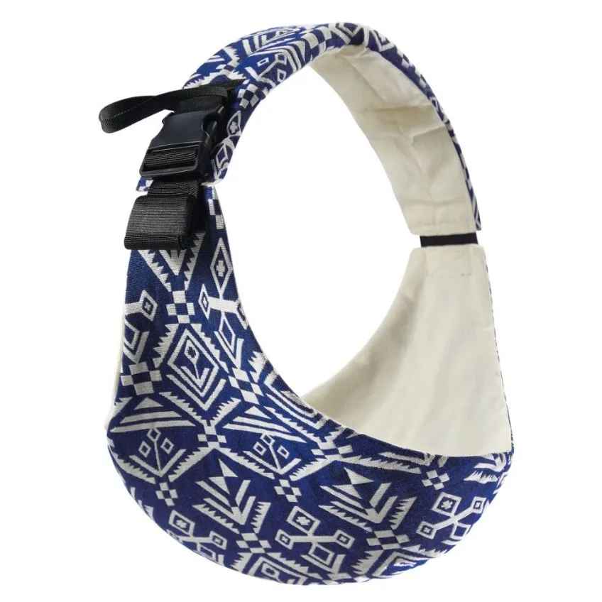 echarpe de portage bleu
