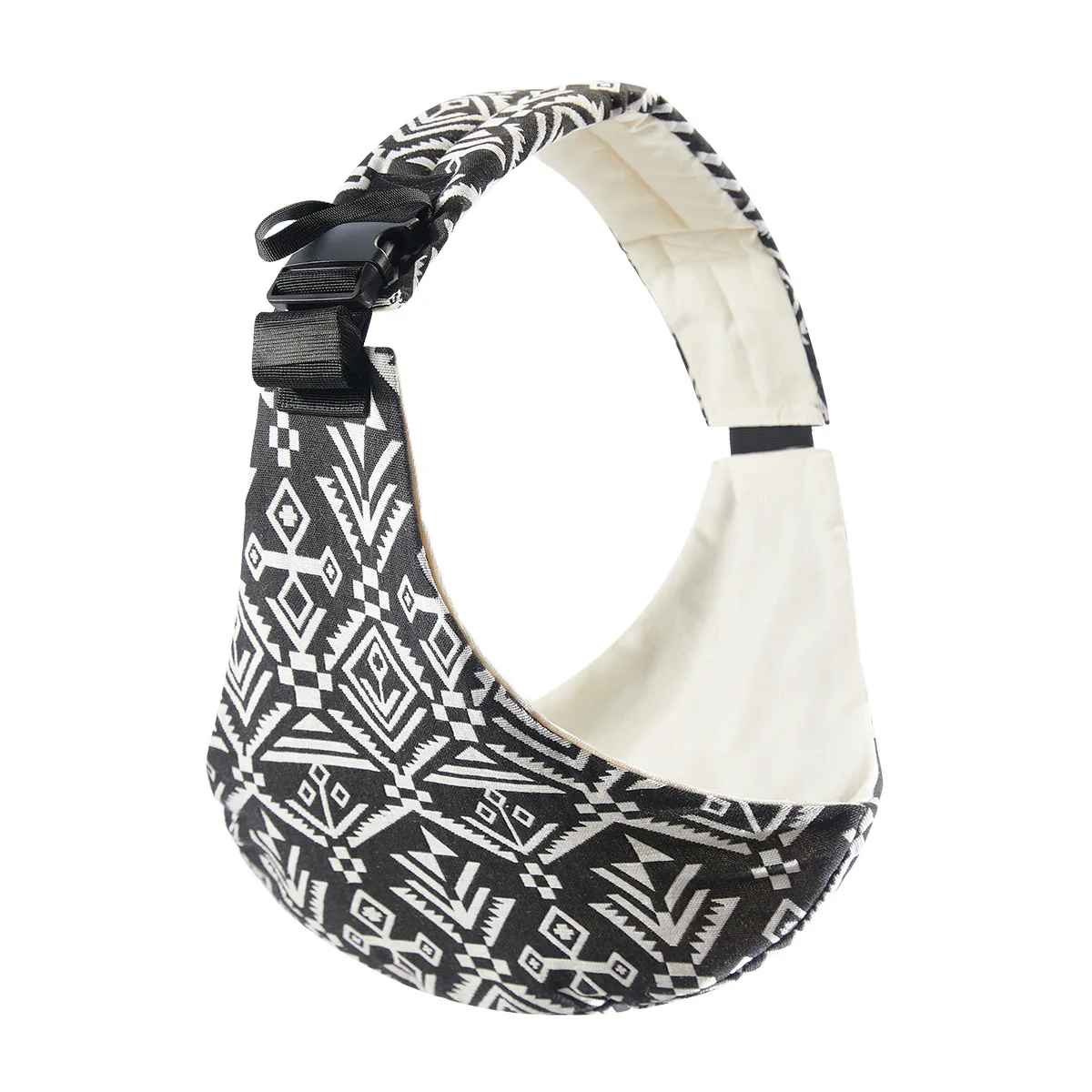 echarpe de portage noir et blanc