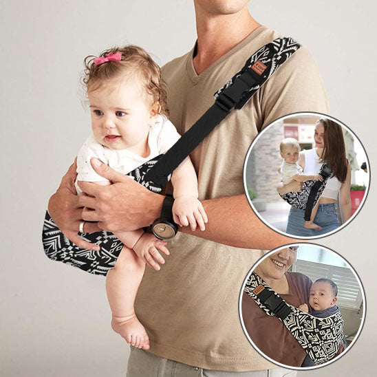 echarpe de portage qui montre different age bebe