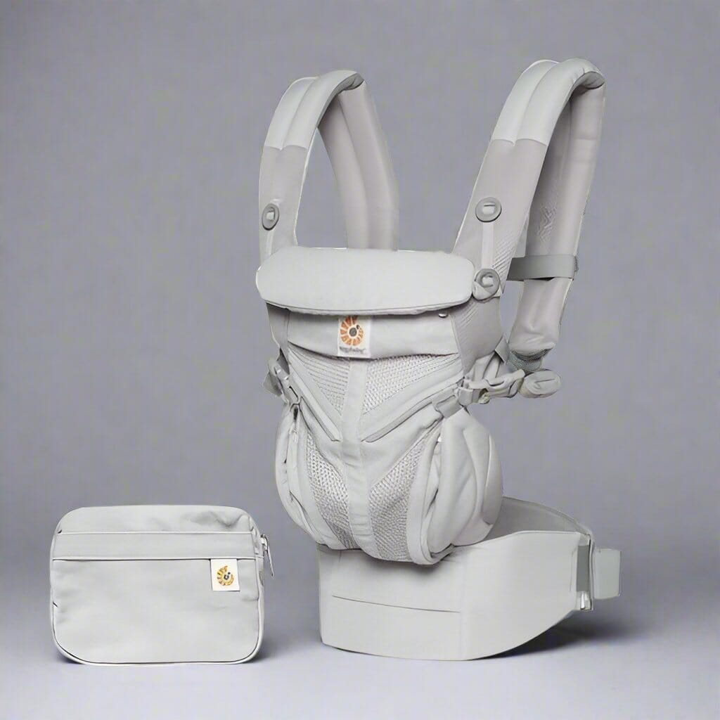 Porte Bebe - BreathBabyBag™ - Gris - Temple bébé