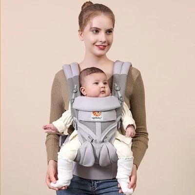 Porte Bebe - BreathBabyBag™ - Gris - Temple bébé