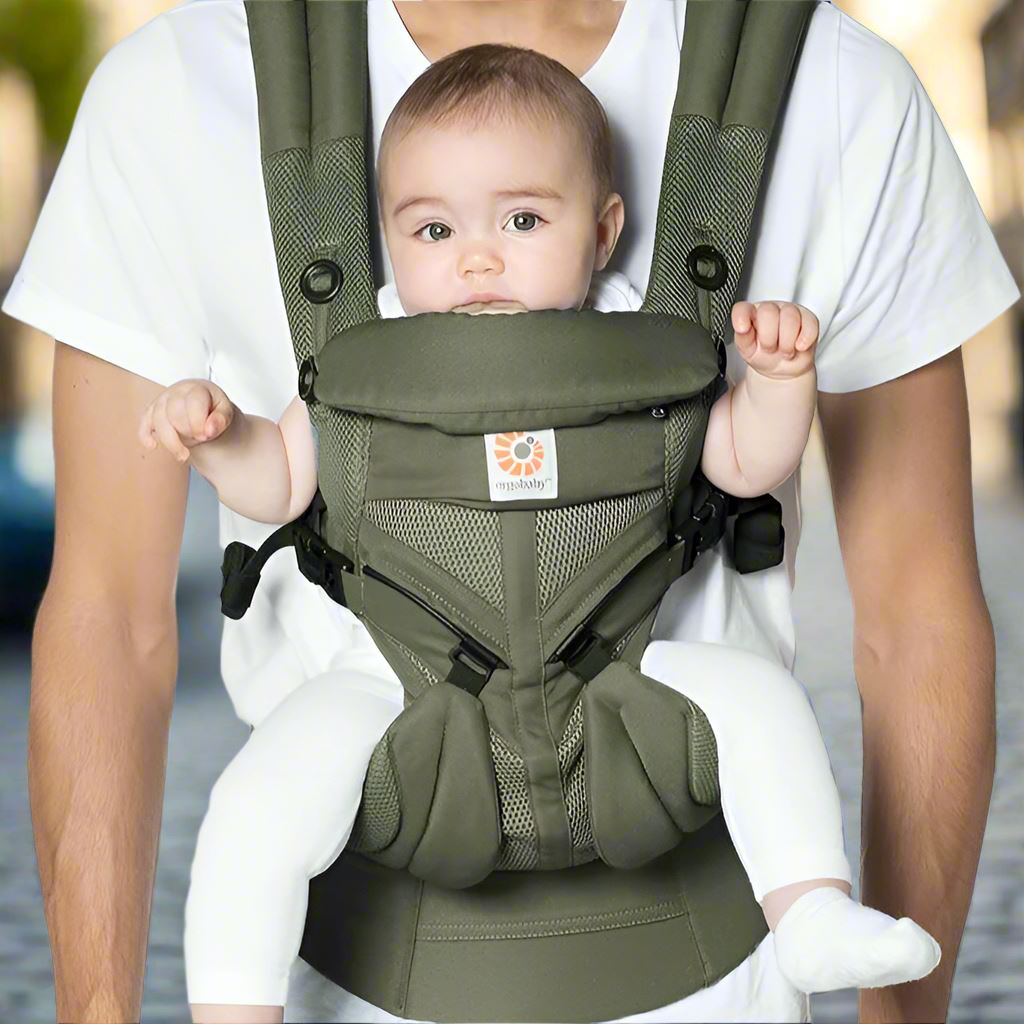 Porte Bebe - BreathBabyBag™ - Vert Olive - Temple bébé