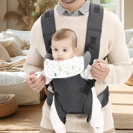 porte bebe qui montre bebe face devant