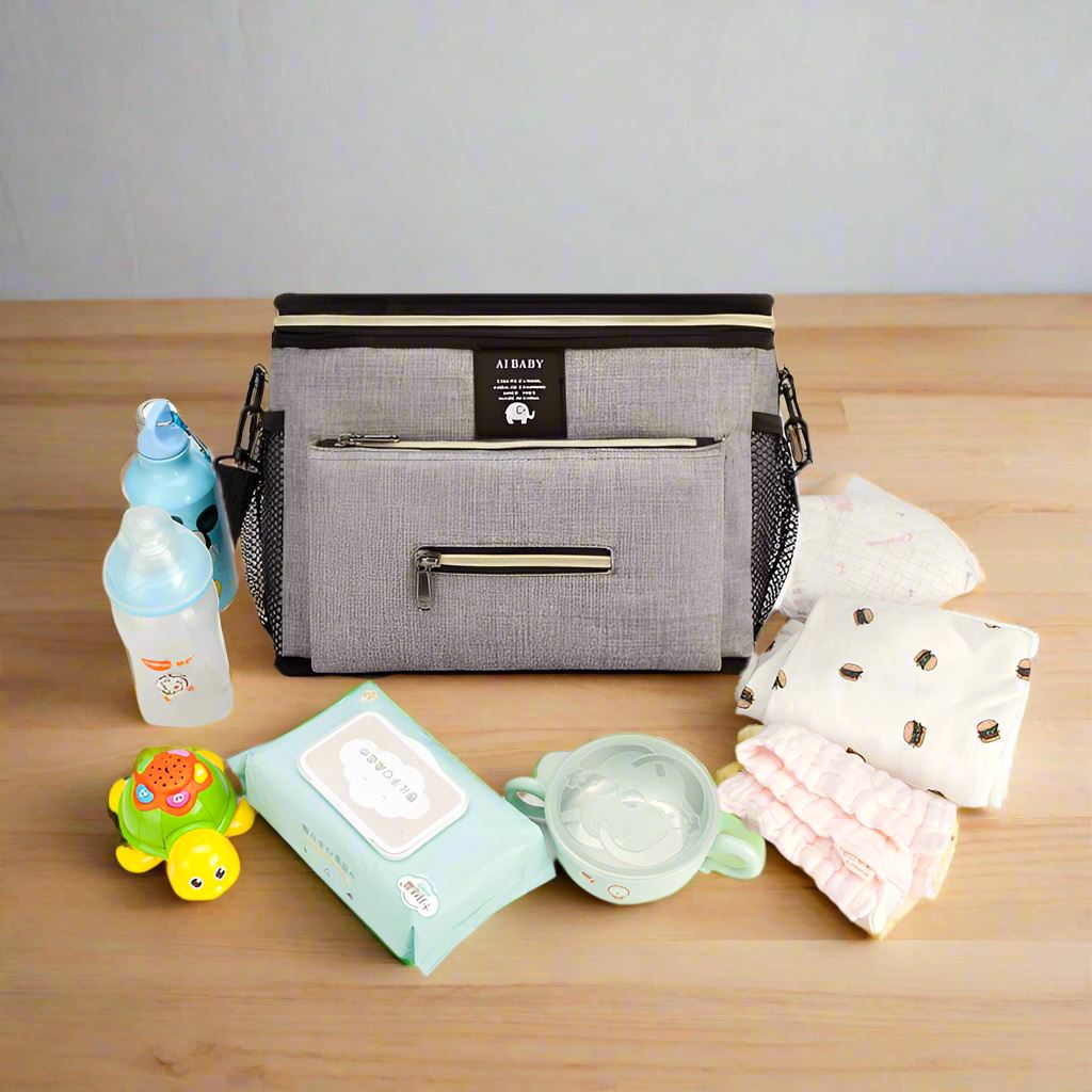 Sac à Langer à Dos - BabyTravel™ - Gris - Temple bébé