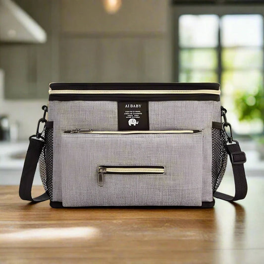 Sac à Langer à Dos - BabyTravel™ - Gris - Temple bébé